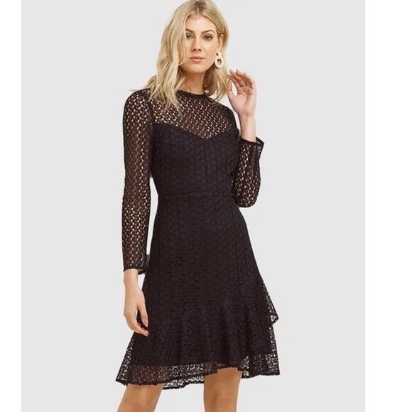 Cooper St Priscilla Long Sleeve Ruffle Hem Dress​ - Picture 1 of 9